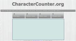 Desktop Screenshot of charactercounter.org